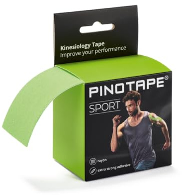 PINOTAPE Sport Tape Extra Stark Wasserabweisend 5 m x 5 cm (Lime)