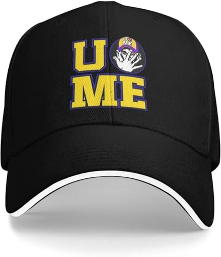 XTWTCXESD Klassische Mütze, Freizeit-Cena John Schauspieler- und Wrestler-Logo Golfhut Unisex Trucker-Hut Tägliche Golf-Sonnenkappen Modisch Bedruckte Baumwolle