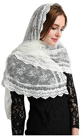 Leimandy Damen V31 Schleier, elfenbeinfarben, 60inches