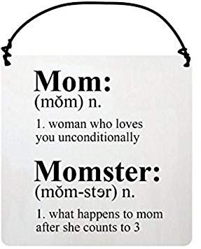 Enesco Hanging Sign, Ceramic, White