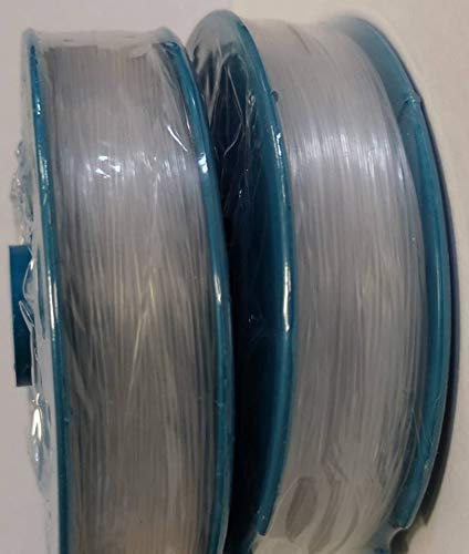 Efco 2er Set Perlonfaden, Polyamid, 20,0 kg, 0,7 mm Durchmesser, 100 m, Transparent, basteln, angelschnur von Efco