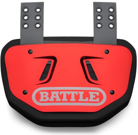 Battle Sports Chrome Back Bone Plate - Rückenplatte, unterer Rückenprotektor, harte Außenschale & konturierter Schaumstoff, hochschlagfester Schutz Fußballausrüstung