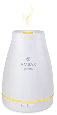 Ambar Perfums 10040083 Humidificador de Esencia Difusor de Aroma, Transparente, Talla unica