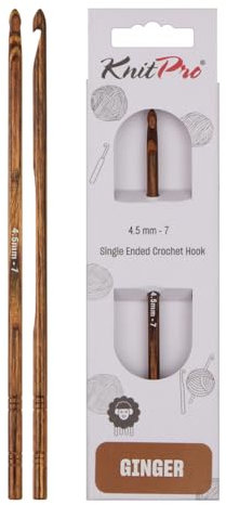 KnitPro Ginger Einfache Häkelnadel | 4,5mm