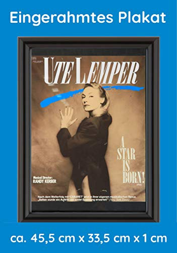 Premium » UTE LEMPER - A Star is Born, 1988 « | mit Rahmen | Wanddeko | Live Konzert Veranstaltung
