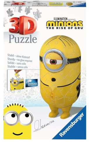 Ravensburger 3D Puzzle Minion Kung Fu 11230 - Minions 2-54 Teile - für Minion Fans ab 6 Jahren