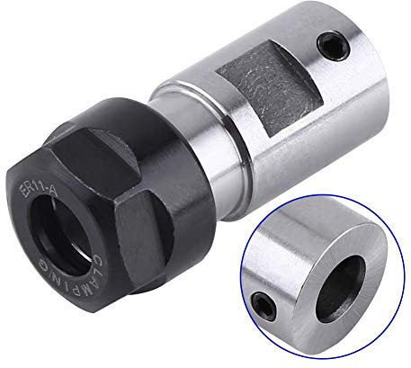 Motorwellenhülse, ER11 Spannzange Spannfutter Motorwelle Spindel Verlängerungsstange Innen 8MM Zum CNC-Fräsen