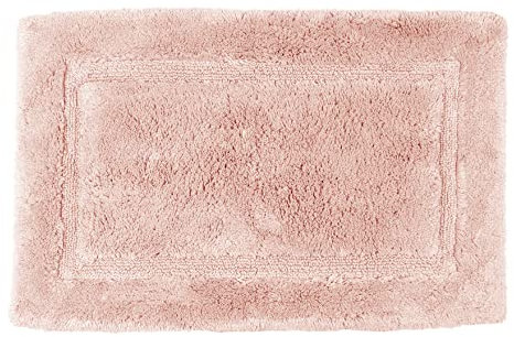 Allure Bamboo Bath Mat Non Slip 50 x 80cm, Luxury Deep Pile, Hypo-Allergenic, Antibacterial, Odour Resistant Bathroom Rug (Blush)