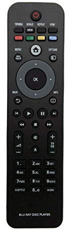 VINABTY Remote Control Replacement for Philips Blu-ray Disc Player BDP5000 BDP5100 BDP5180 BDP5406 BDP7300 BDP7500 BDP2850 BDP3000 BDP3100 BDP3200 BDP3280 BDP3380 BDP3406 Remote Controller