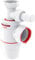 Wirquin 30723195 - Sifone per lavello Neo Air ⌀40 mm zero perdite con presa lavatrice, bianco