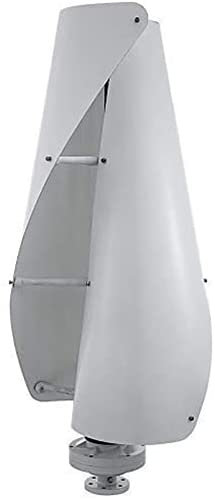 Generatore di turbina eolica a spirale, turbina eolica 8000W 12V / 24V / 48V Generatore di turbina eolica ad albero verticale a spirale la casa Ibridi per barche da giardino all'aperto Lampione