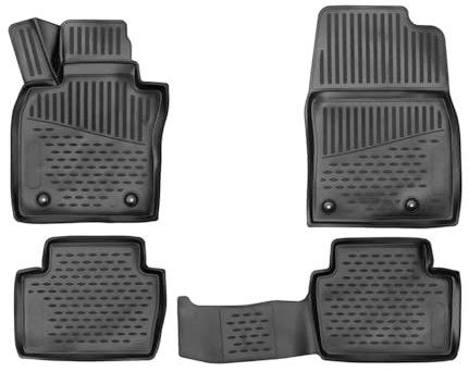 OMAC Gummimatten Fußmatten für Mazda 3 2019-2025 TPE Automatte Schwarz 4tlg