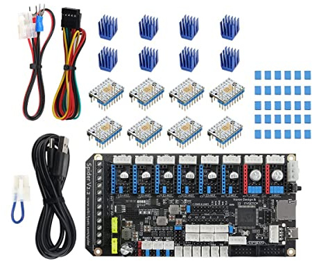 Fysetc Spider V2.2 mainboard 32Bit mit TMC2208 TMC2209 für Voron 3D Drucker (Spider+LCD+8xTMC2209)