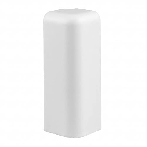 PROVISTON | Angoli esterni per battiscopa in MDF | 15 x 58 mm | plastica | bianco | accessori battiscopa | 2 pezzi