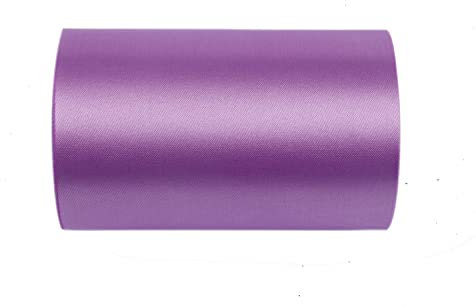 YYCRAFT 20,3 cm breites Satinband, Satin-Stoffspule für große Eröffnung, Schneiden, Zeremonie, Hochzeit, Geburtstag, Party, Dekoration, Geschenk, Handwerk (22 Meter, Flieder)