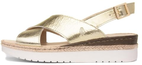 Hush Puppies Women's Saphira Sandals, Gold, 8