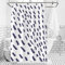 Duschrollo 200 cm Breit, Duschvorhang Weiss Farbblock Bad Vorhang Dusche Duschrollo Extra Breit