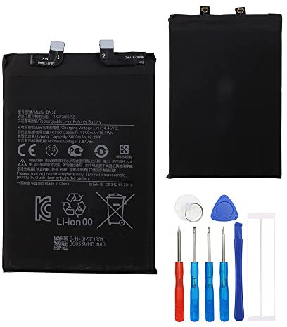 E-yiiviil Batterie de rechange BN5E compatible avec Redmi Note 11 PRO 5G Poco X4 PRO 5G avec outils