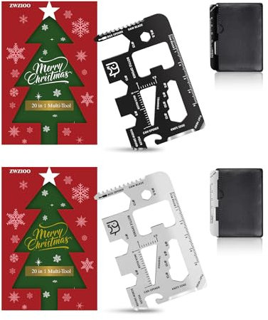 Geschenke für Männer, Geschenke für Männer, 20 in 1 Geldbörse, Multitool Coole Accessoires für Männer, Weihnachtsgeburtstagsgeschenke für ihn, Ehemann, Vater, Frauen, Papa Geschenke von