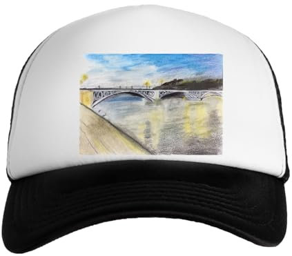 Triana Brücke Jungen Mädchen Baseball Snapback Kapuze Jungen Mädchen Cap, blacks, Einheitsgröße