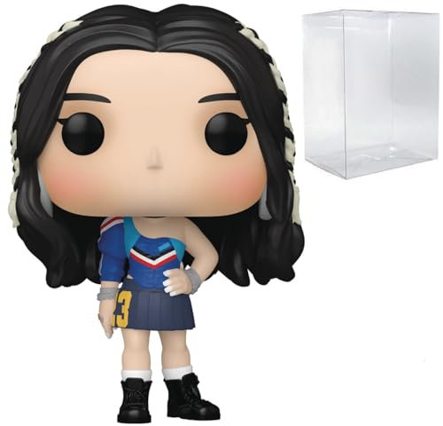 POP Rocks: Blackpink – Jisoo Funko Vinyl-Figur (Bundled with Compatible Box Protector Case), Mehrfarbig, 9,5 cm