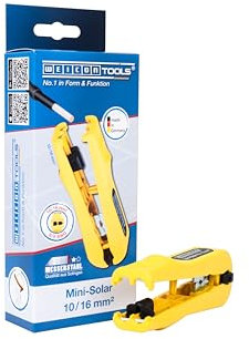 WEICON TOOLS Mini-Solar 10/16 mm², Entmanteler und Abisolierer für Photovoltaik-Kabel von 10 und 16 mm² Ø, Made in Germany