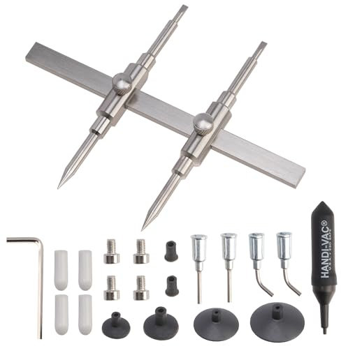 OUZRTG Kameraobjektiv-Werkzeug, Doppelkontakt, Reparatur-Wartungswerkzeuge, Suction Cup Tool, Teleskopmikroskop, für 25-130 mm Objektive, Silber, für Kamera, Camcorder, Smartphone, Tablet