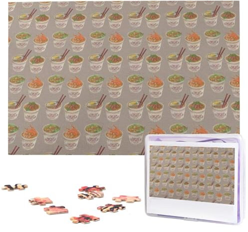 Eierbecher Nudel Ramen Puzzles Personalisiertes Puzzle 1000 Teile Jigsaw Puzzles von Fotos Bild Puzzle für Erwachsene Familie