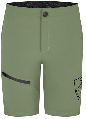 Ziener Kinder Natsu X-Function Fahrrad-Shorts mit Innenhose - Mountainbike/Outdoor/Freizeit - atmungsaktiv,schnelltrocknend,gepolstert, Crocodile, 116