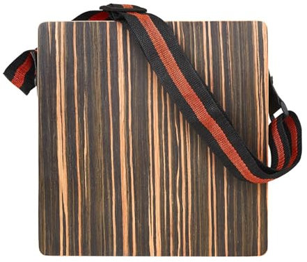 XINGLIDA Travel Cajon Box Drum Holz Percussions Box Musikinstrument Tragbare Flache Hand Cajon Drum mit verstellbarem Gürtel