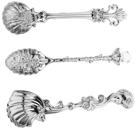 PAMINGONO Besteck Wmf 1 Satz Vintage-geschirr Schalenlöffel Esslöffel Antiker Teelöffel Europäischer Kaffeelöffel Vintage Zuckerlöffel Rührlöffel Handhaben Kleine Löffel Zum Nachtisch