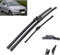 NIVQH Scheibenwischer Für VW Polo MK 4 Typ 9N3 9N 2006-2009 21+19+13;, Vorne Hinten Wischer Klingen Set Bürsten Fenster Windschutzscheibe Zubehör
