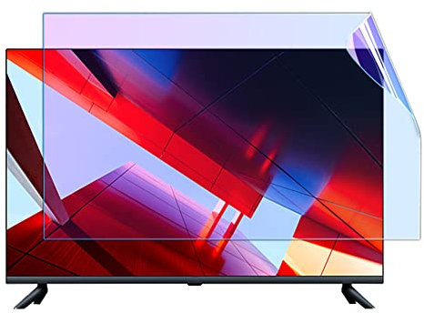 HBALDTEDC TV-Bildschirmschutzfolie, 65-Zoll-Blendschutzfilterfolie, mattierte Blendschutz-/Blaulichtschutz-/Ultraklare Folie, for LCD, LED, OLED und QLED 4K HDTV(65in1440x809mm)
