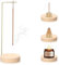 2-in-1 Räucherstäbchenhalter, Handgefertigte Holz Basis Räucherstäbchen Halterung Modernes Design mit Kegel Spule, 9 Loch Incense Holder Räuchergefäß für Home Office Decor Yoga Meditation (Holzfarben)