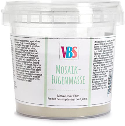 VBS Mosaik-Fugenmasse, frostfest, 350g Grau
