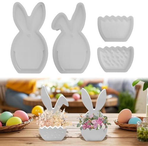 Silikonformen Gießformen Ostern, Silikonform Ostern Silikonform Hase Ostereier Gipsformen zum Gießen Gießformen Silikon Gießform Ostern Giessformen Silikon Frühling Silikonform Osterhase Eier