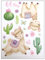 Bügelbilder Set für Textilien DIN A4 Kinder Mädchen Jungen Dino Einhorn groß klein Aufbügelbild zum aufbügeln (25 - Süße Lamas)