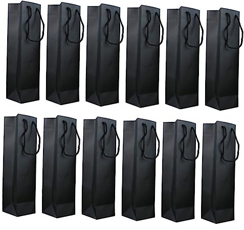 Anneome 12pcs Wine Wrapping Bag Red Wine Bottle Pouches Party Favor for Friends