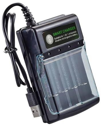 Alkaline Battery Charger 1.5V with Leds Charging Circuit for Multiple Types