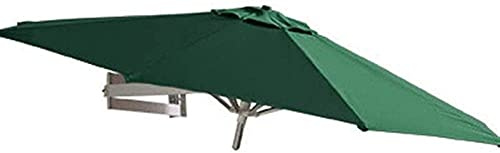 Parasol déporté - Imperméable et protection UV - Parasol mural inclinable pour espaces extérieurs, vert