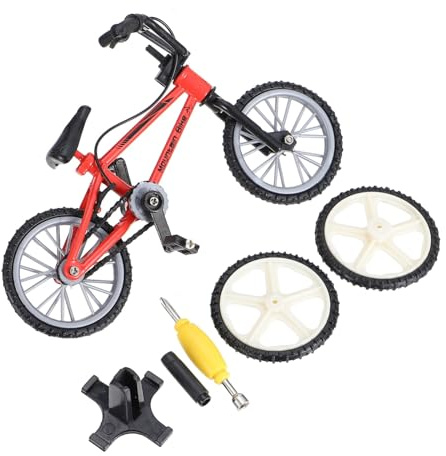 Uonlytech Finger Kleiner Fahrrad Metallrahmen Detailgetreu Desktop Deko Finger Spielzeug Für Schreibtisch Entspannung Simulation Modell