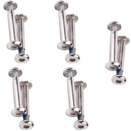 Veemoon 16 Stück Edelstahl Inline Skate Schrauben Rollen und Lagerbefestigung 31mm 36mm Ersatz für Inline Skating Räder