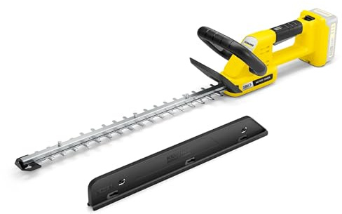 Kärcher Akku‑Heckenschere HGE 3-18, Schnittlänge: 50 cm, Gewicht: 2,4 kg, Sägefunktion, 2-Hand-Sicherheitsschaltung, verwendbar mit dem Kärcher 18-V-Akku, ohne Akku und Ladegerät