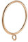 sourcing map Curtain Rings Metal 55mm Inner Dia Drapery Ring for Curtain Rods Gold Tone 24 Pcs