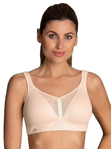 Anita Active Damen Sport-BH - Air Control, Cup-Größe D, Bustier, extra leicht, atmungsaktiv Nude 85D