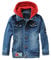 FTCayanz Boys' Hooded Denim Jackets Coat Fashion Slim Fit Casual Hood Jean Jackets Tops Style 4-Blue 7-8 Years