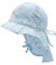 maximo Mädchen Nackenschutz Sonnenhut, weiß/Cerulean, 51