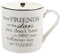 Heart To Home Good Friends White China Mug Cup L&P