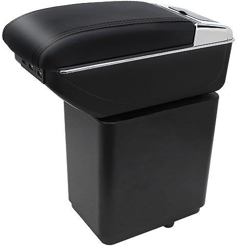 Apoyabrazos para Partner tepee Doble CapaRotativo Reposabrazos Caja Consolas Almacenamiento con portavasos