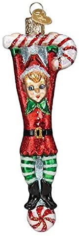 Old World Christmas Ornaments Playful Elf Glass Blown Ornaments for Christmas Tree